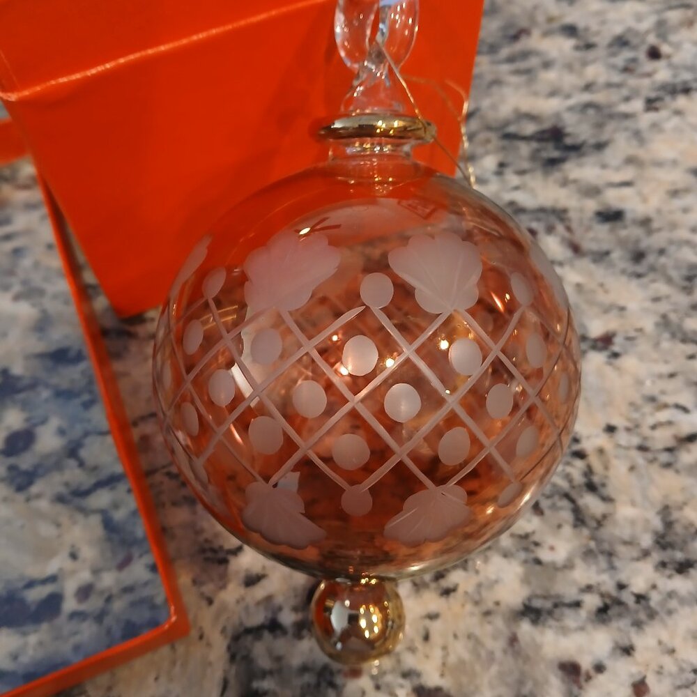 Hand Blown Vintage Egyptian Glass Christmas Ornaments
